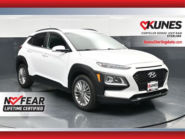 Lunar White 2021 Hyundai Kona SUV / Crossover All-Wheel Drive 6-Speed Automatic