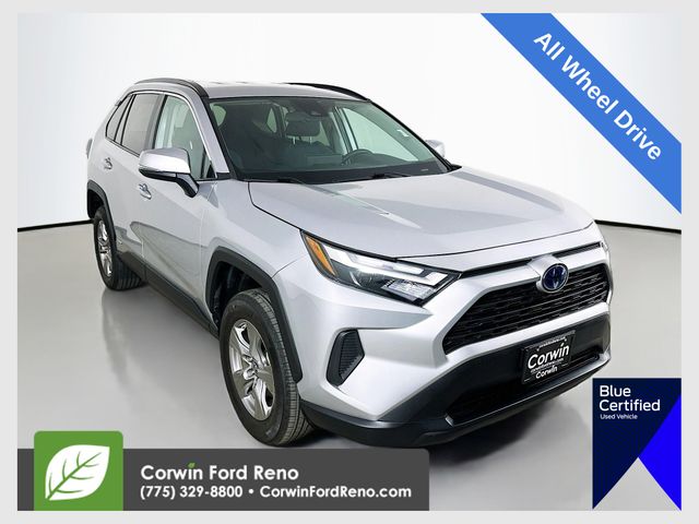 Silver Sky Metallic 2024 Toyota RAV4 Hybrid LE AWD SUV / Crossover All-Wheel Drive Continuously Variable Transmission