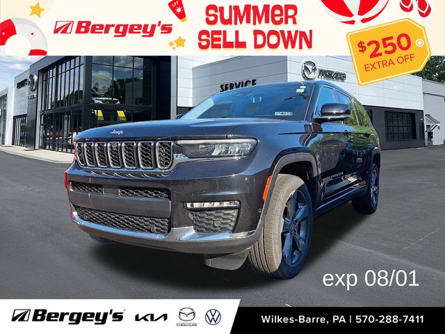 Diamond Black Crystal Pearlcoat 2021 Jeep Grand Cherokee L SUV / Crossover Four-Wheel Drive 8-Speed Automatic