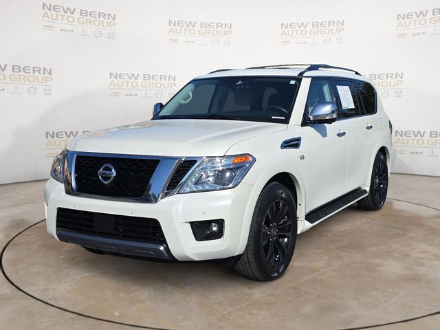 Pearl White Tricoat 2020 Nissan Armada SUV / Crossover Four-Wheel Drive 7-Speed Automatic
