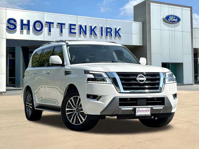 Aspen White Tricoat 2023 Nissan Armada SUV / Crossover 4X2 7-Speed Automatic