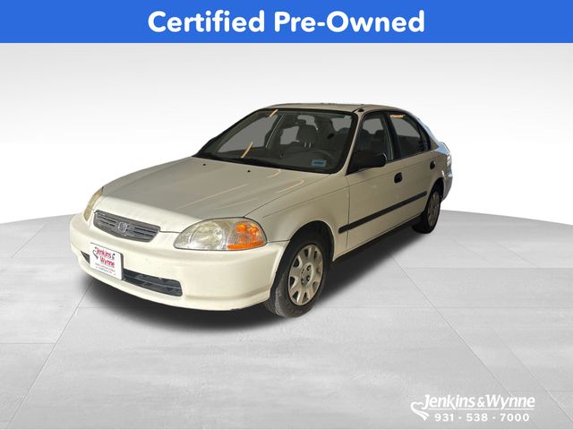 Taffeta White 1998 Honda Civic LX Sedan Front-Wheel Drive 5-Speed Manual