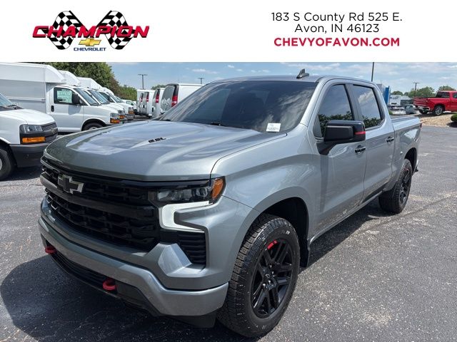Sterling Gray Metallic 2023 Chevrolet Silverado 1500 RST Crew Cab 4WD Pickup Truck Four-Wheel Drive Automatic