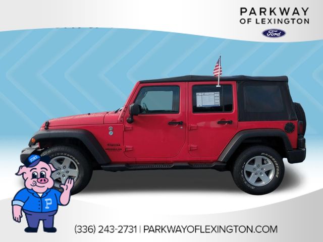 Used 2016 Red Jeep Unlimited Sport image 2