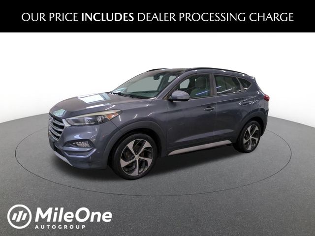 Coliseum Gray 2018 Hyundai Tucson SUV / Crossover Front-Wheel Drive 7-Speed Automatic
