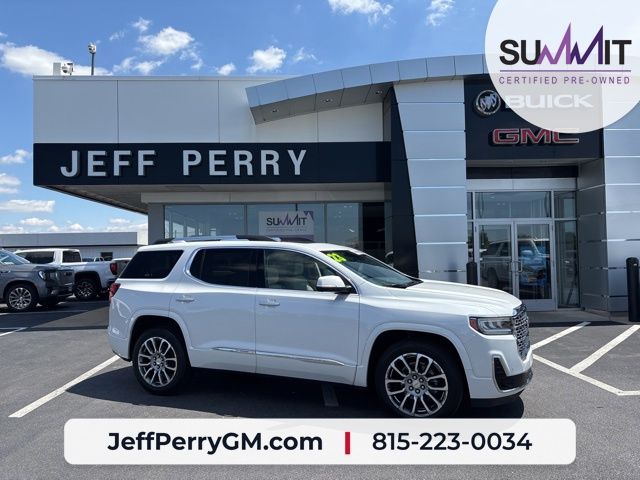 White Frost Tricoat 2023 GMC Acadia SUV / Crossover Four-Wheel Drive 9-Speed Automatic