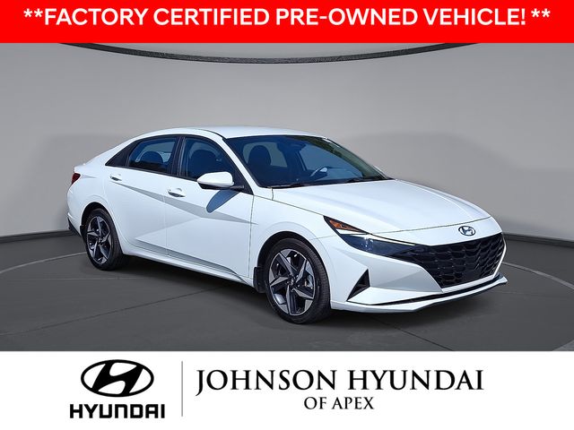 Quartz White 2023 Hyundai Elantra Sedan Front-Wheel Drive Continuously Variable Transmission