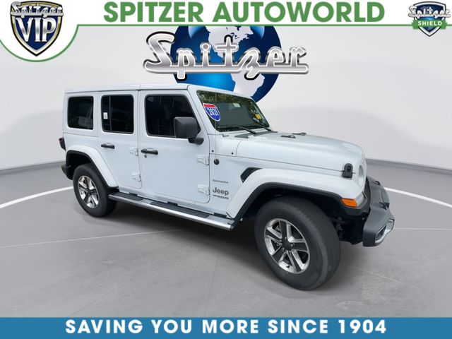 2021 Jeep Wrangler Unlimited Sahara White at Klick Lewis Buick Chevrolet