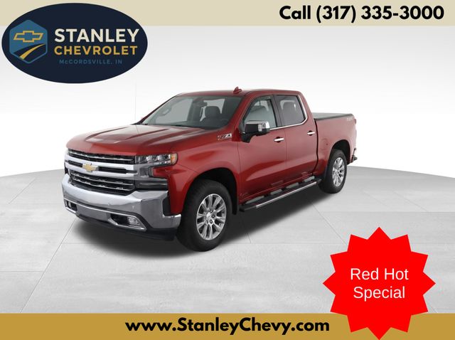 Cherry Red 2021 Chevrolet Silverado 1500 Pickup Truck Four-Wheel Drive 8-Speed Automatic