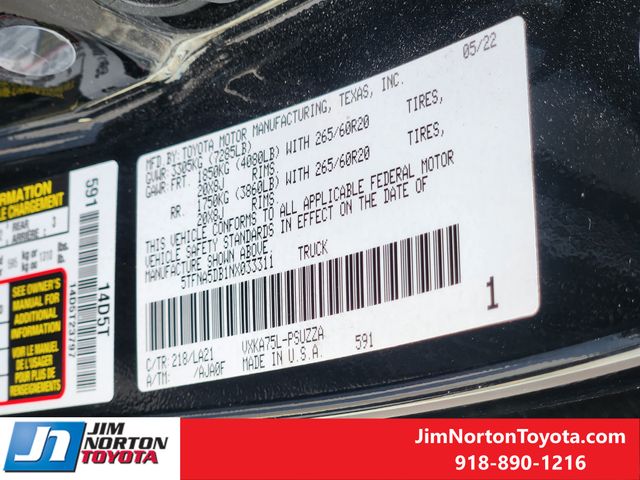 Used 2022 Toyota Tundra Truck