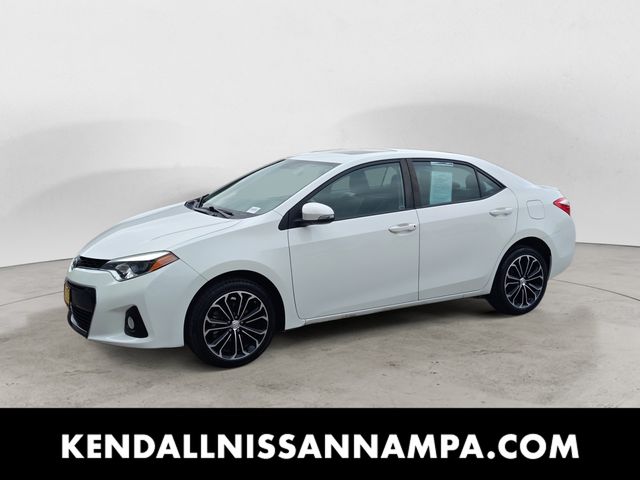 Super White 2016 Toyota Corolla S Plus Sedan Front-Wheel Drive Continuously Variable Transmission
