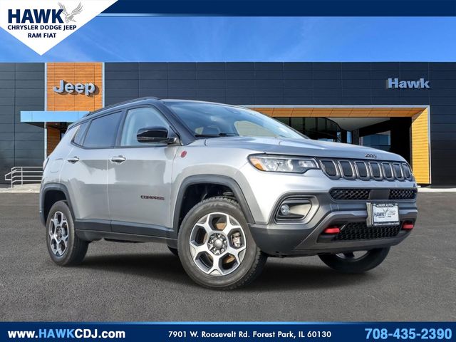Billet Silver Metallic Clearcoat 2022 Jeep Compass Trailhawk 4WD SUV / Crossover Four-Wheel Drive 9-Speed Automatic