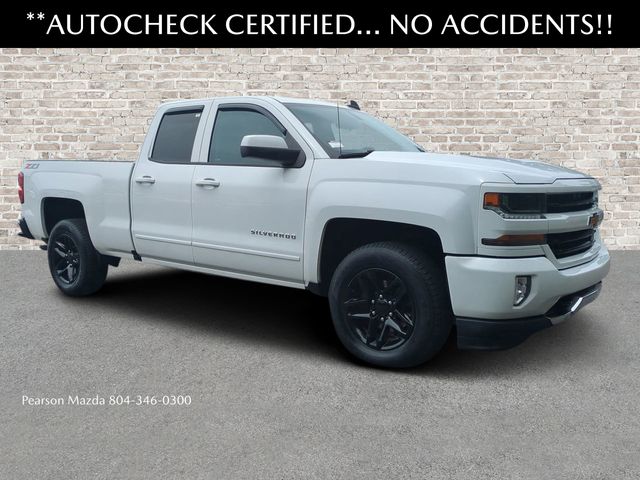 Summit White 2018 Chevrolet Silverado 1500 LT Double Cab 4WD Pickup Truck Four-Wheel Drive 6-Speed Automatic Overdrive