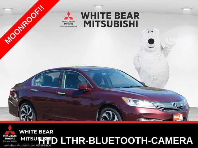 Red 2016 Honda Accord Sedan Front-Wheel Drive Continuously Variable Transmission