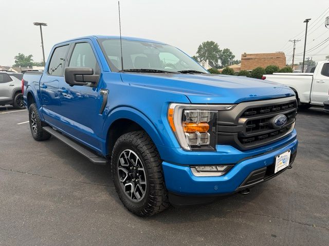 Blue Metallic 2021 Ford F-150 Pickup Truck Four-Wheel Drive Automatic
