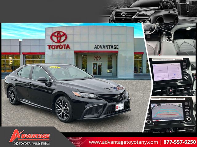 Midnight Black Metallic 2024 Toyota Camry SE FWD Sedan Front-Wheel Drive 8-Speed Automatic