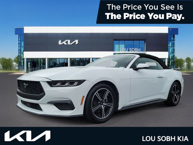 Oxford White 2024 Ford Mustang Convertible Rear-Wheel Drive Automatic