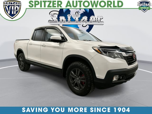 Platinum White Pearl 2019 Honda Ridgeline Pickup Truck All-Wheel Drive 6-Speed Automatic