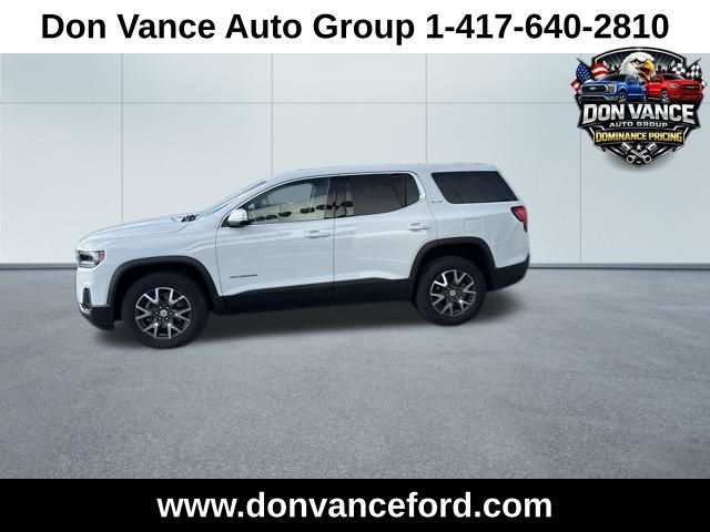 Summit White 2023 GMC Acadia SLE FWD SUV / Crossover Front-Wheel Drive 9-Speed Automatic