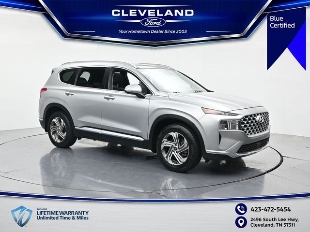 Shimmering Silver Pearl 2021 Hyundai Santa Fe SUV / Crossover Front-Wheel Drive 8-Speed Automatic