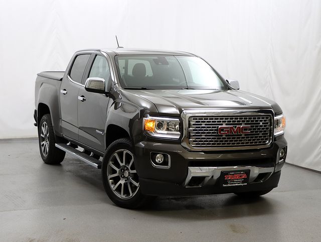 Smokey Quartz Metallic 2019 GMC Canyon Denali Crew Cab 4WD Pickup Truck Four-Wheel Drive 8-Speed Automatic