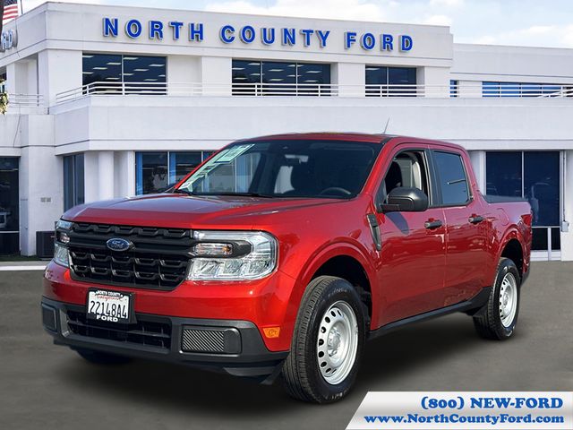 Chili Pepper Red 2024 Ford Maverick XL SuperCrew FWD Pickup Truck Front-Wheel Drive Continuously Variable Transmission