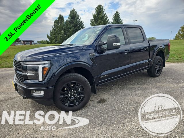Blue Metallic 2025 Ford F-150 Pickup Truck Four-Wheel Drive Automatic