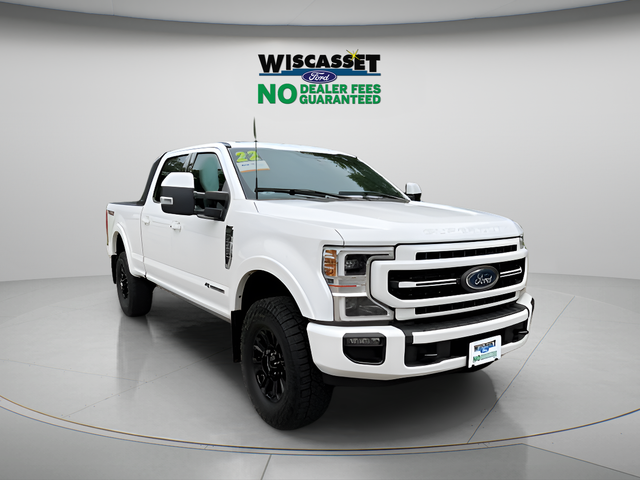 White Metallic 2022 Ford F-350 Super Duty Pickup Truck Four-Wheel Drive Automatic