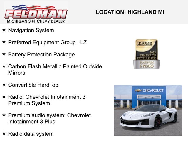 New 2025 Chevrolet Corvette For Sale in New Hudson, MI