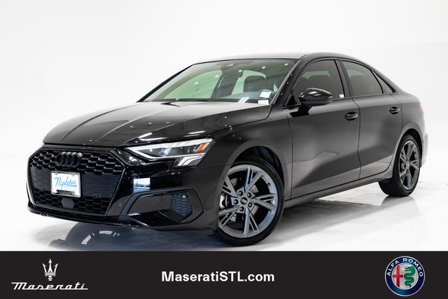 Brilliant Black 2024 Audi A3 40 TFSI Premium FWD Sedan Front-Wheel Drive 7-Speed Automatic