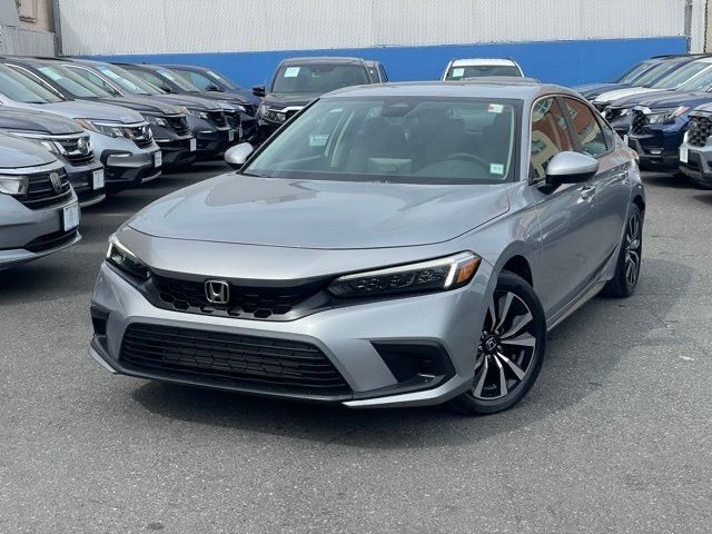 Lunar Silver Metallic 2023 Honda Civic Hatchback EX-L FWD Hatchback Front-Wheel Drive Continuously Variable Transmission