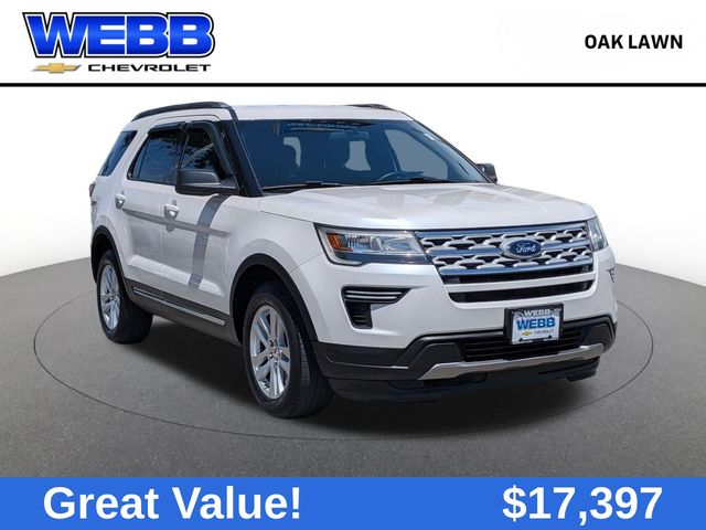 White Platinum Clearcoat Metallic 2019 Ford Explorer SUV / Crossover All-Wheel Drive 6-Speed Automatic