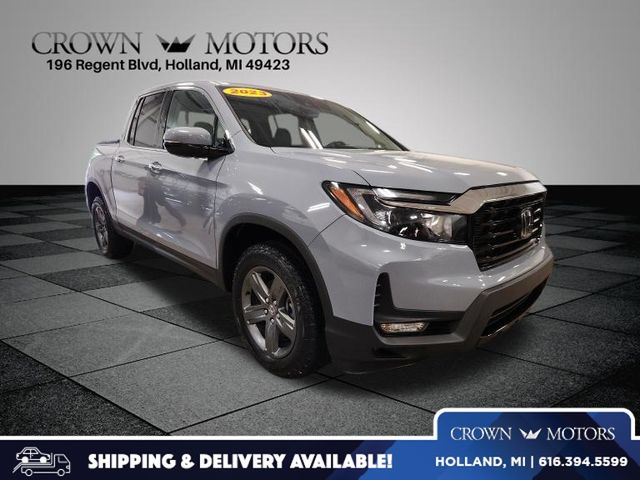 Gray Pearl 2023 Honda Ridgeline Pickup Truck All-Wheel Drive 9-Speed Automatic