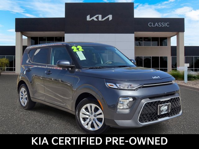 Gravity Gray 2022 Kia Soul SUV / Crossover Front-Wheel Drive Continuously Variable Transmission
