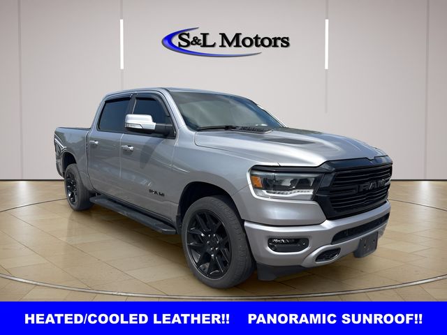 Billet Silver Metallic Clearcoat 2022 RAM 1500 Sport Crew Cab 4WD Pickup Truck Four-Wheel Drive 8-Speed Automatic