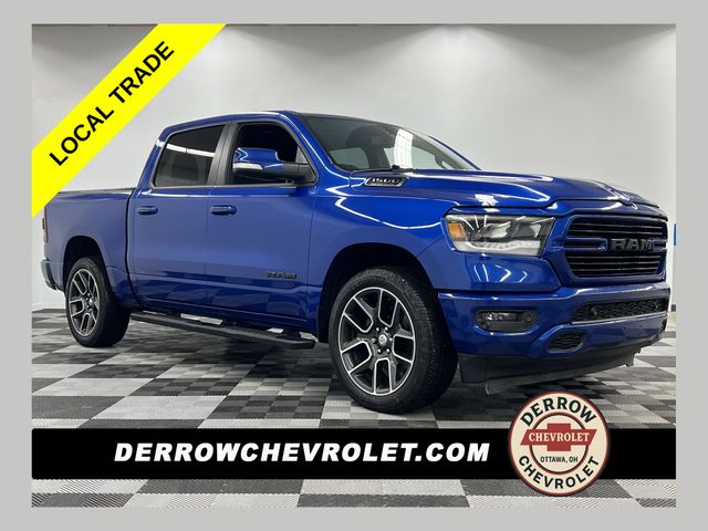 Blue Streak Pearlcoat 2019 RAM 1500 Rebel Crew Cab 4WD Pickup Truck Four-Wheel Drive 8-Speed Automatic