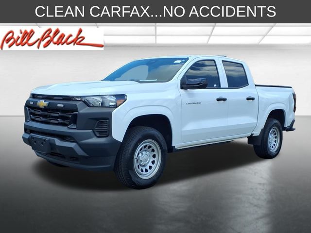 Summit White 2024 Chevrolet Colorado Work Truck Crew Cab 4WD Pickup Truck Four-Wheel Drive 8-Speed Automatic