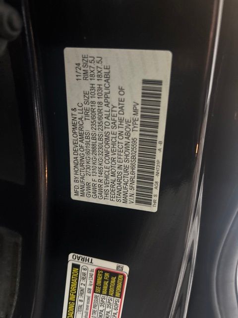 Used 2025 Honda Odyssey Van