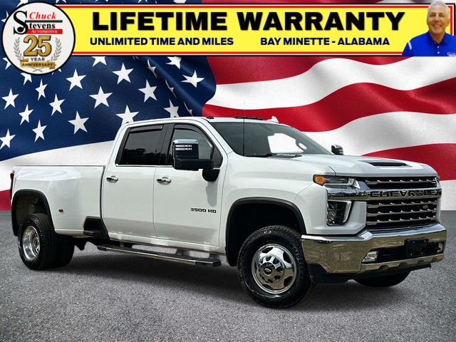 Summit White 2021 Chevrolet Silverado 3500HD LTZ Crew Cab 4WD Pickup Truck Four-Wheel Drive Automatic