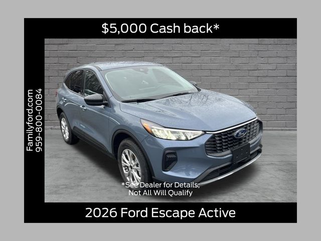 Vapor Blue Metallic 2026 Ford Escape SUV / Crossover All-Wheel Drive 8-Speed Automatic