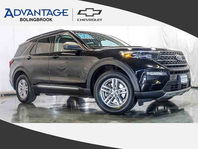 Black Metallic 2021 Ford Explorer SUV / Crossover All-Wheel Drive Automatic