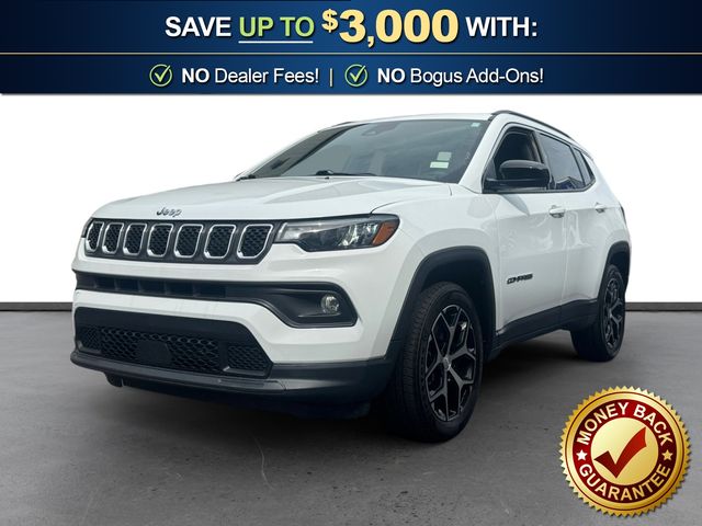 Bright White Clearcoat 2024 Jeep Compass Latitude 4WD SUV / Crossover Four-Wheel Drive 8-Speed Automatic
