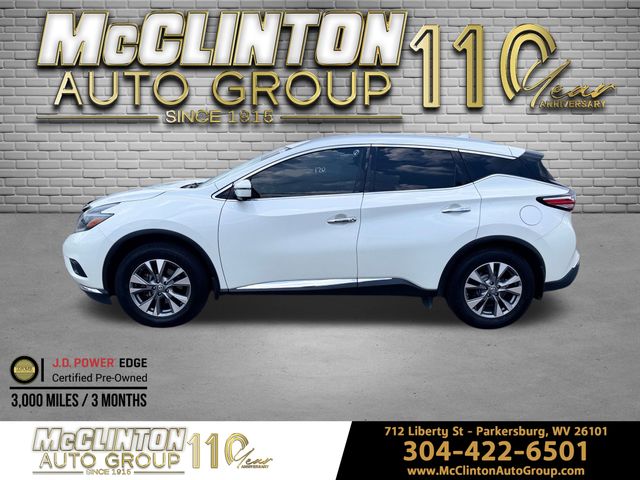 2018 White Nissan Murano SL AWD SUV