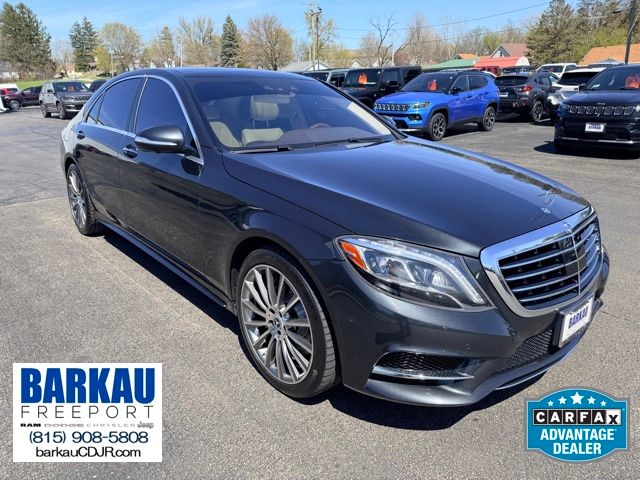 Black 2015 Mercedes-Benz S-Class S 550 4MATIC Sedan All-Wheel Drive 7-Speed Automatic