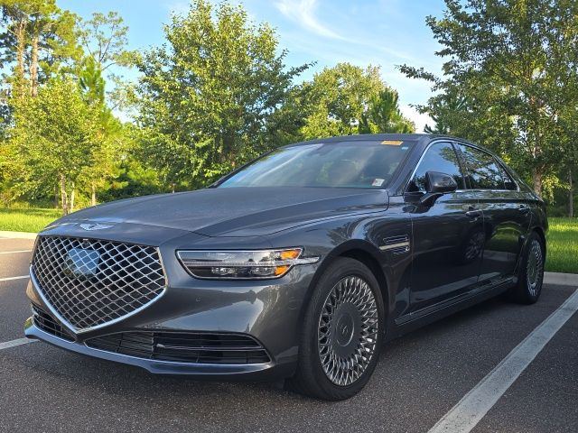 Himalayan Gray 2020 Genesis G90 Sedan Rear-Wheel Drive 8-Speed Automatic