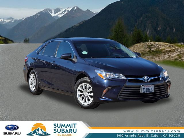 Blue Crush Metallic 2016 Toyota Camry Hybrid Sedan Front-Wheel Drive Continuously Variable Transmission