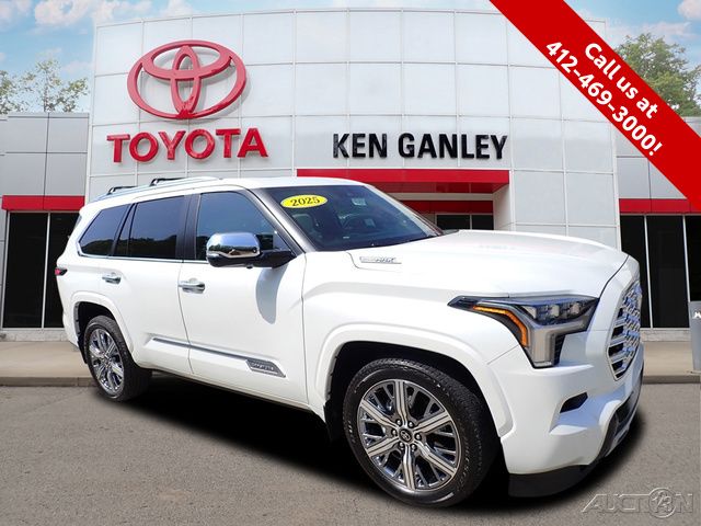 White (Wind Chill Pearl) 2025 Toyota Sequoia Capstone 4WD SUV / Crossover Four-Wheel Drive Automatic