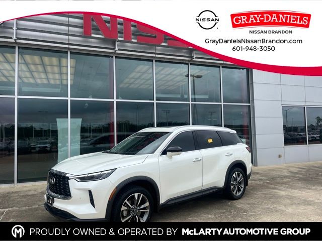 Majestic White 2023 INFINITI QX60 SUV / Crossover Front-Wheel Drive 9-Speed Automatic