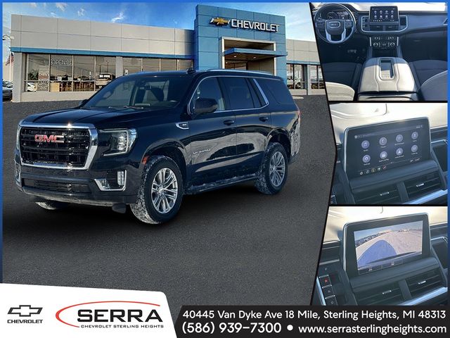 Midnight Blue Metallic 2021 GMC Yukon SLE 4WD SUV / Crossover Four-Wheel Drive Automatic