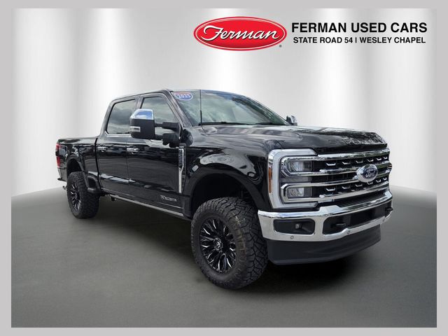 Black Metallic 2025 Ford F-250 Super Duty Lariat Crew Cab 4WD Pickup Truck Four-Wheel Drive Automatic